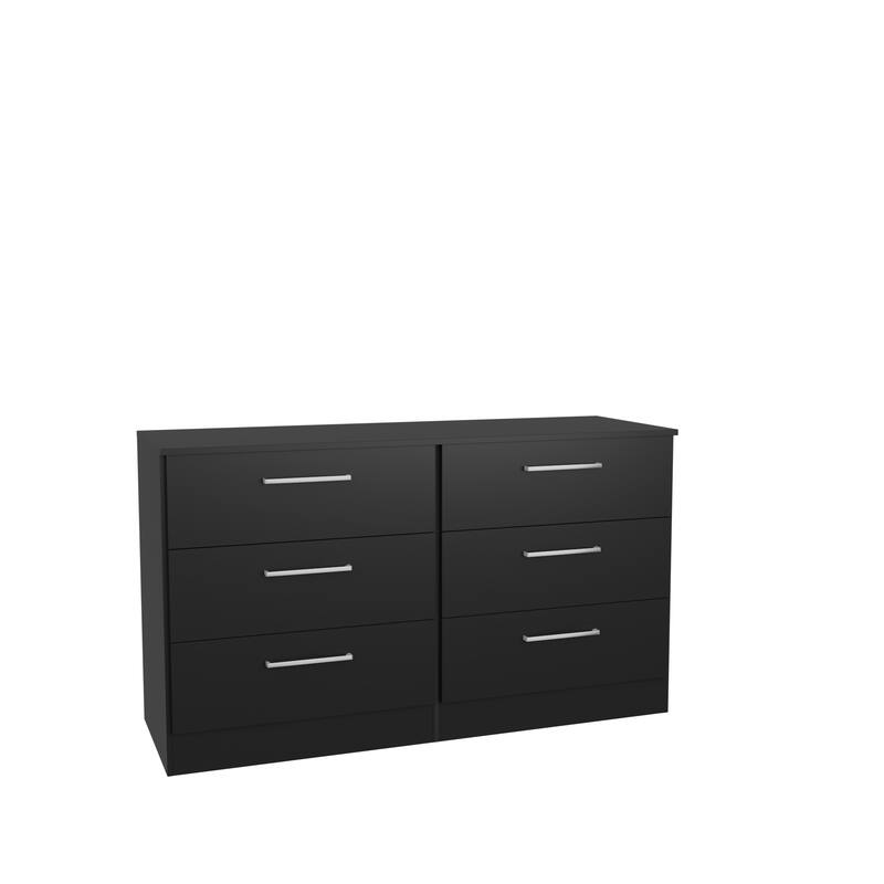 Kappesberg Sofia 50"W 6-Drawer Horizontal Dresser – Modern Bedroom Storage