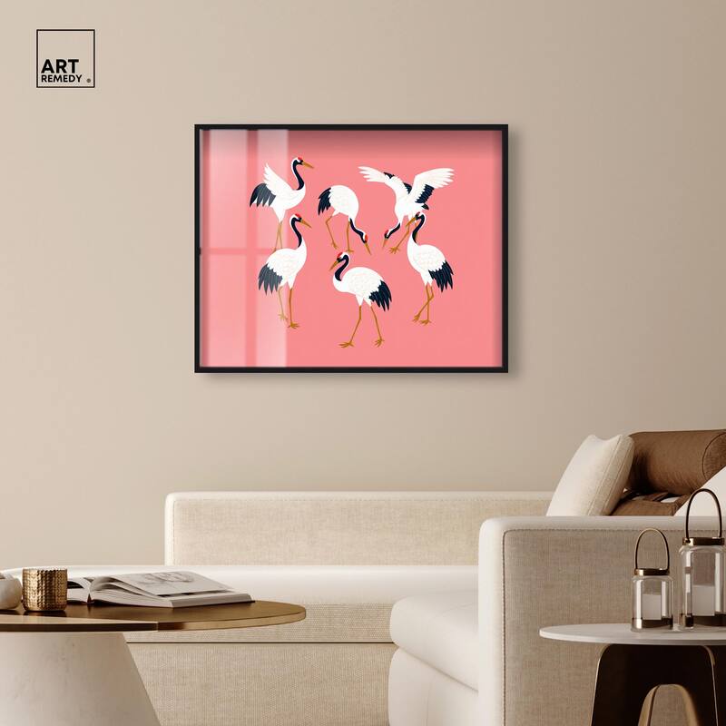 Crane Chorus Shadowbox by Art Remedy