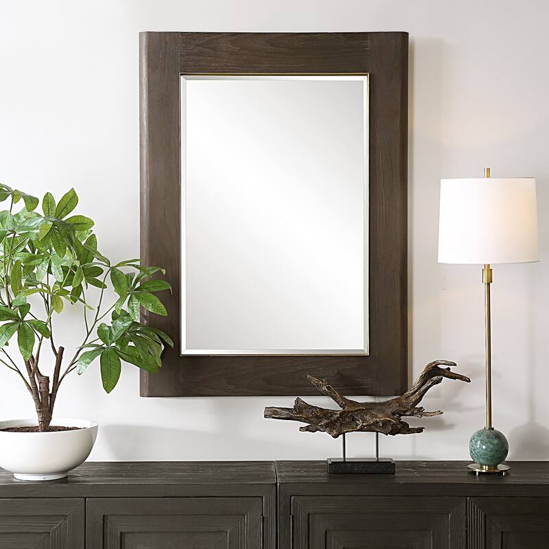 Uttermost 08218 Catron 33-7/8"W x 45-5/8"H Rectangular Beveled Accent