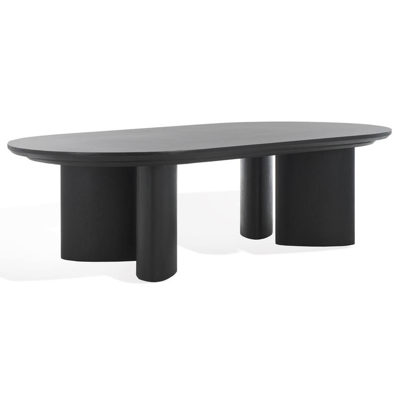 SAFAVIEH Couture Barnard Oval Wood Coffee Table - 56"W x 30"D x 15"H