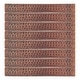 preview thumbnail 1 of 4, 1" x 8" Hammered Copper Tile - Quantity 8 (T18DBH_PKG8)