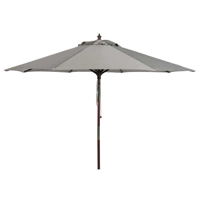 SAFAVIEH Zlatana 9 Ft Wooden Outdoor Umbrella