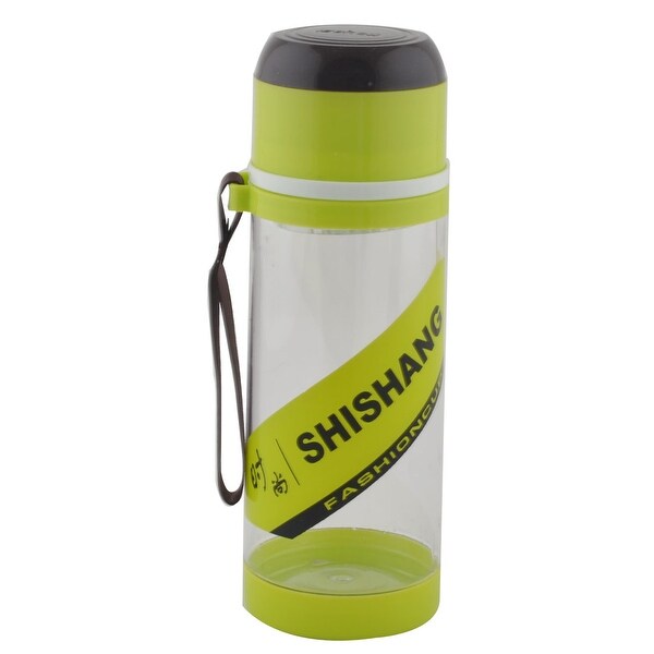 Camping Plastic Detachable Tea Strainer Sport Water Bottle Cup Mug Green 630ML