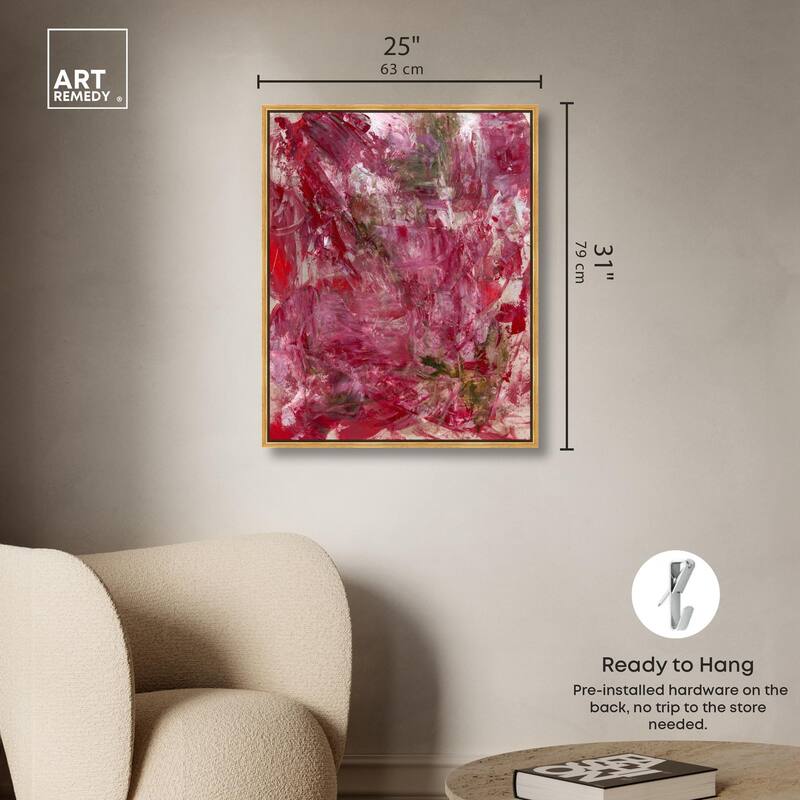 Shades of Red III Canvas by Art Remedy