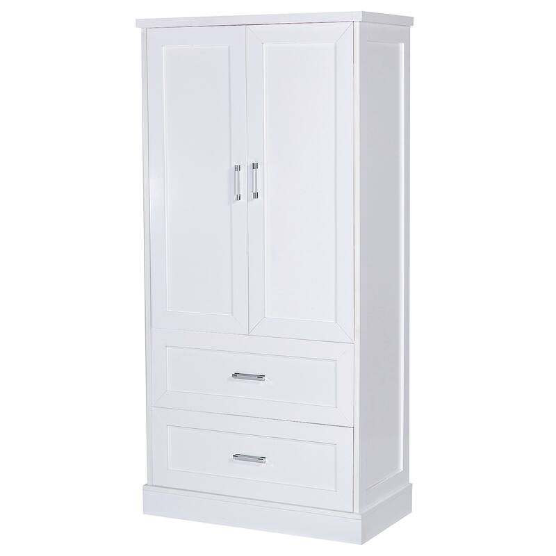 Roomfitters Freestanding Tall Bathroom Cabinet with Adjustable Shelf, Dual Doors and Ample Storage