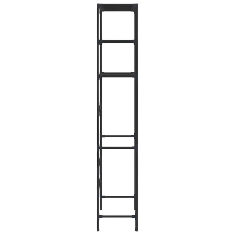 3 Tier Over the Washer Laundry Storage Rack, 67 Inch Tall Black Steel