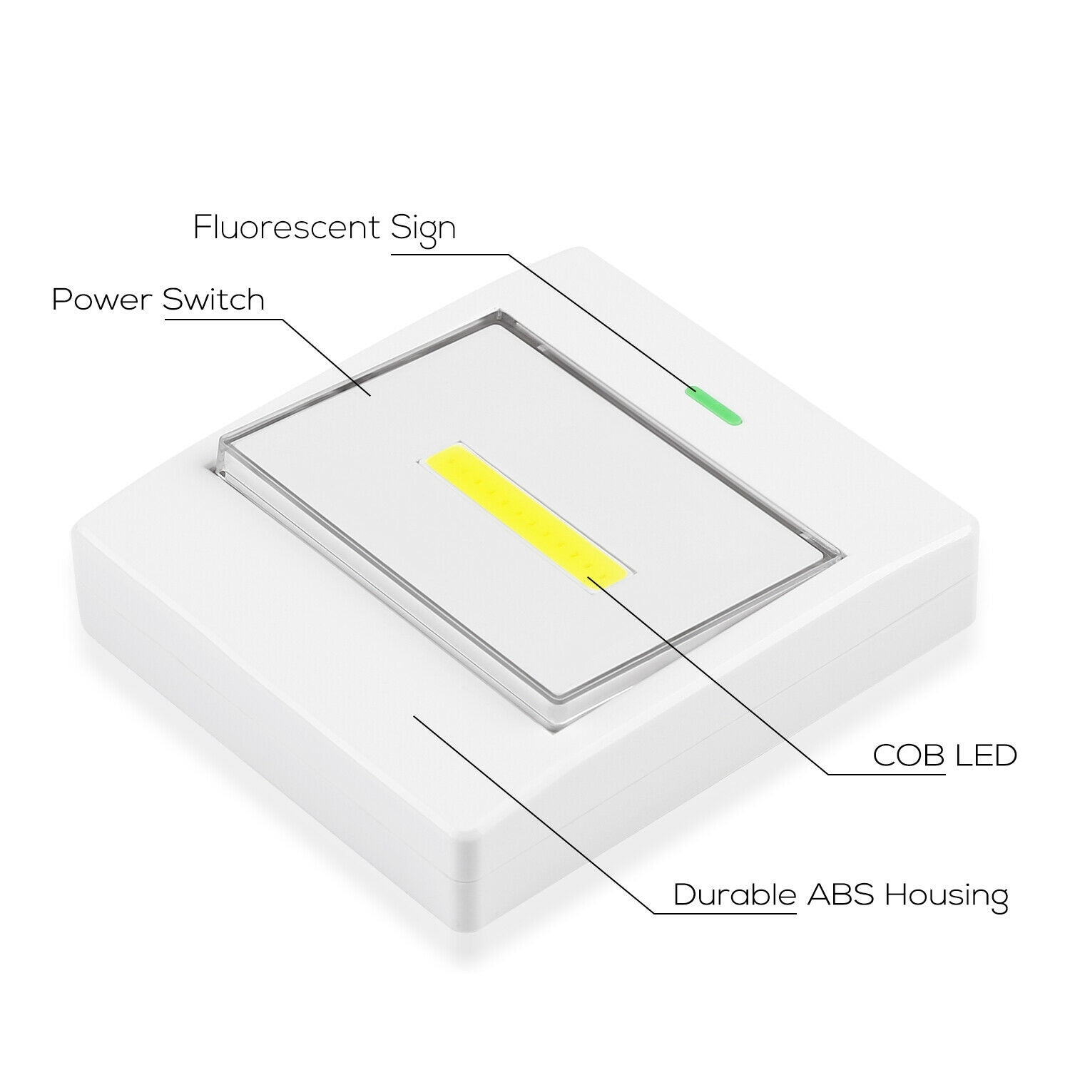 RM-1-PO-77 2 Pack Cordless LED Night Light 200 Lumen COB LED  **FREE SHIPPING* 