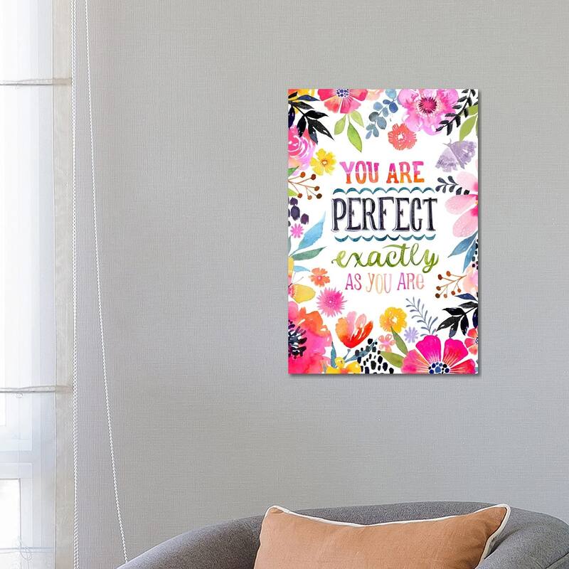 iCanvas "Perfect As You Are" by Stephanie Corfee Canvas Print - 26x18x1.5