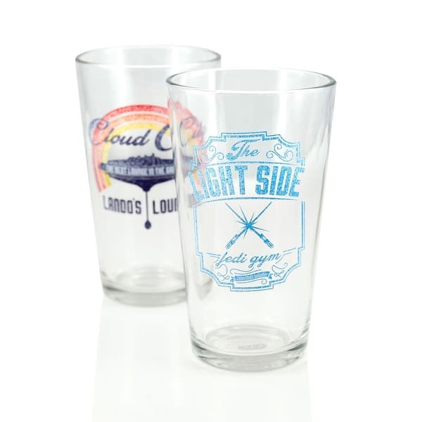 Star Wars Holiday Logos 4pc 16oz Pint Glass Set