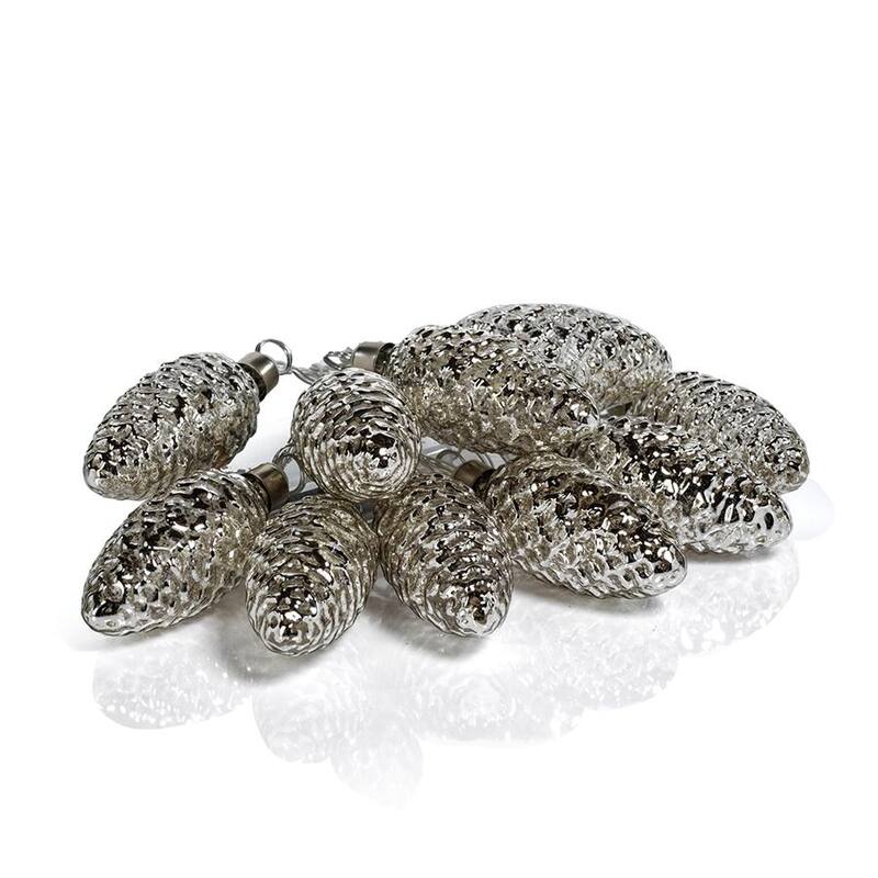 Set of 10 Pine Cone LED String of Lights