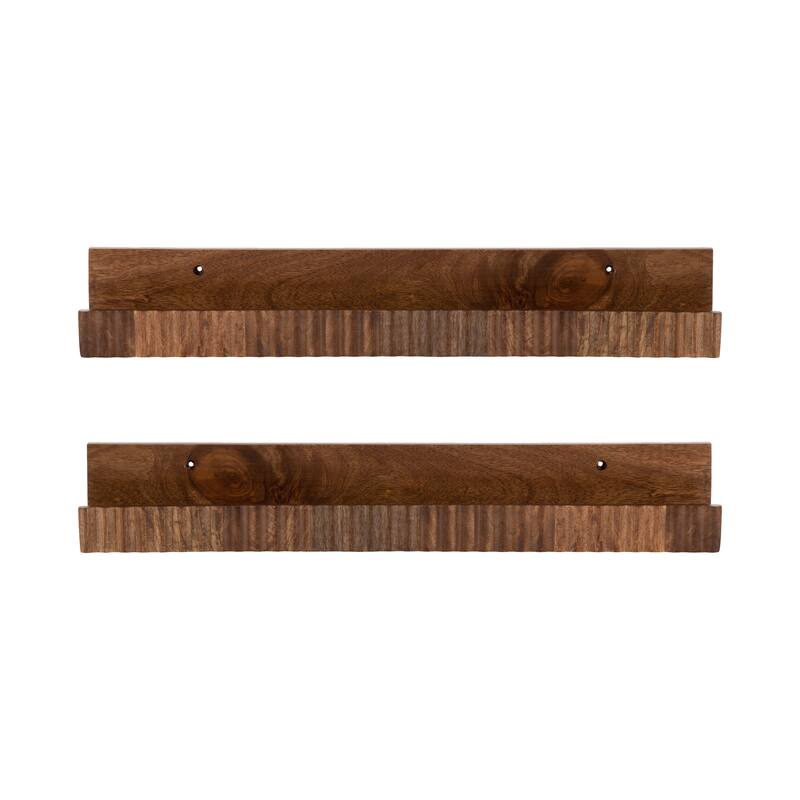 Kate and Laurel Furrow Ledge Shelf Set.