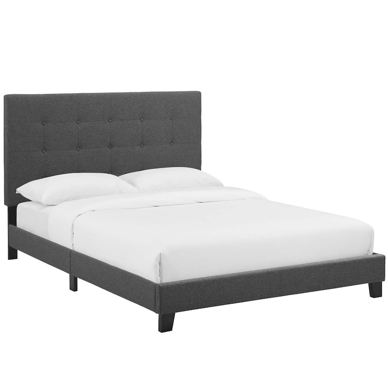 Copper Grove Bienhoa Queen Button-tufted Upholstered Platform Bed