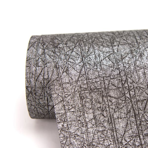 Warner Nagano Black Distressed Texture Wallpaper
