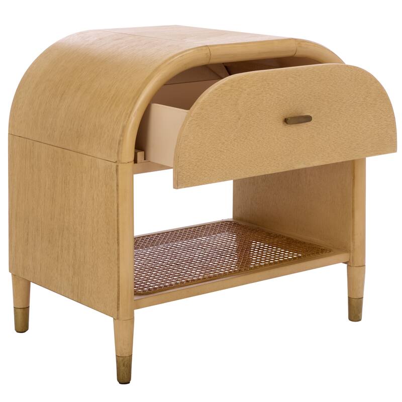 SAFAVIEH Home Mahan 1 Shelf 1-Drawer Nighstand.