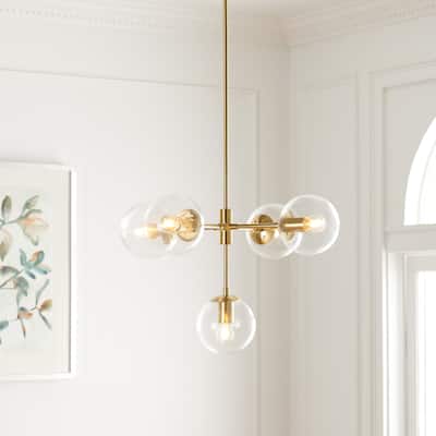 SAFAVIEH Lighting Camaria Chandelier - Gold - 23"W x 23"D x 15"H