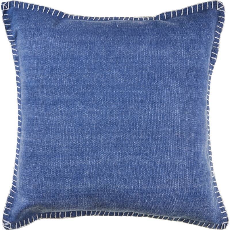 Guapo Set of 4 Contemporary Solid Cotton Throw Pillow Covers, 22" x 22", 4 PCS (Covers Only) by Sevita