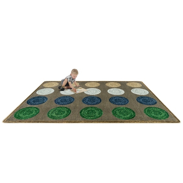 Mindful Seating Multi Educational Nylon Area Rug