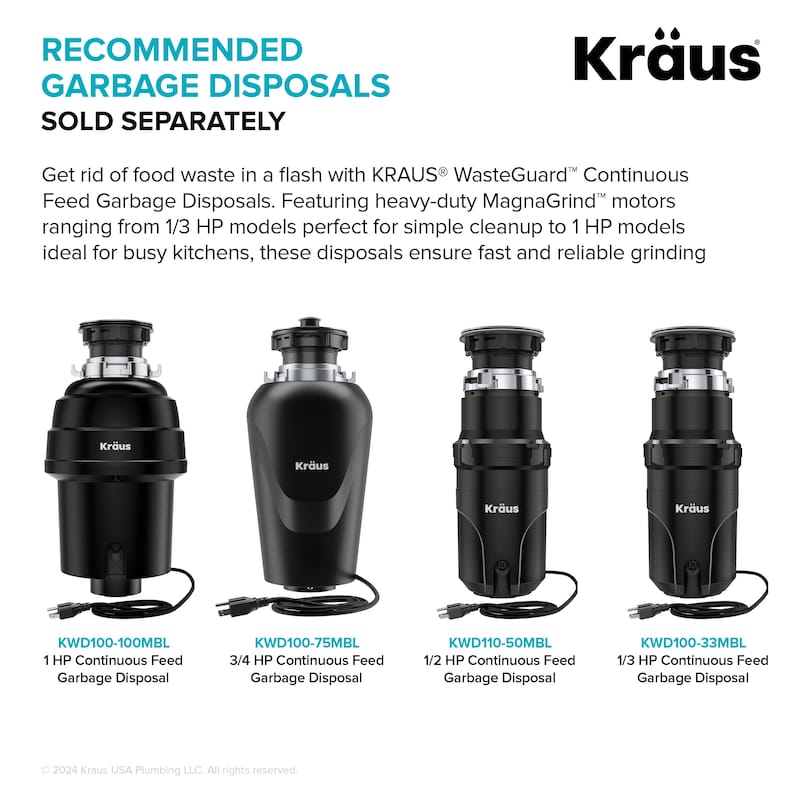 KRAUS Granite 31 inch 1-Bowl Undermount Drop-in Kitchen Sink