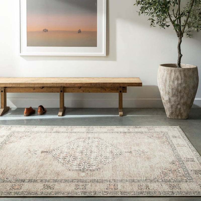 Livabliss Lila Updated Traditional Medallion Area Rug