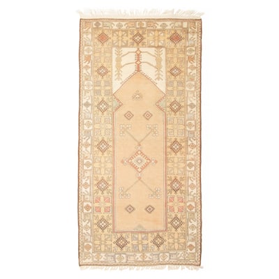 ECARPETGALLERY Hand-knotted Andelz Tan Wool Rug - 3'10 x 8'0