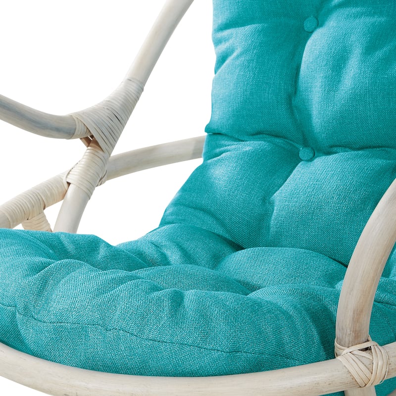 Rattan Swivel Rocker Chair