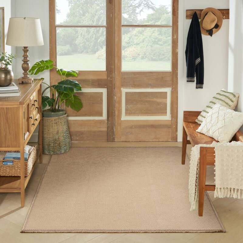Nourison Washable Indoor Geometric Jute Area Rug
