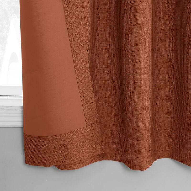 Exclusive Fabrics Bellino 63 In Grommet Room Darkening Curtain Panel (1 Panel) - 50 x 63