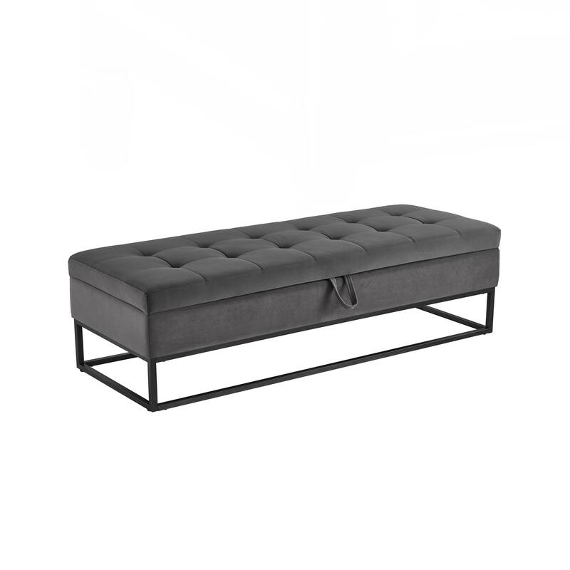 Bed Bench Metal Base with Storage