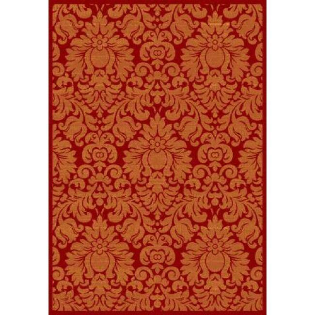 SAFAVIEH Porcello Tzipora Boho Modern Rug - 8'  x  11'2" - Red - Runner/Rectangle
