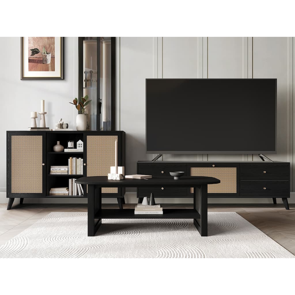 CraftPorch Mid-Century Modern 3-pieces Living Room Set