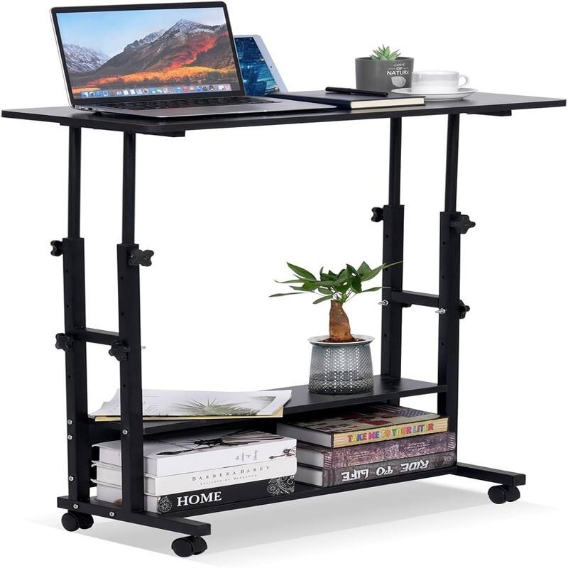 Small Standing Desk Adjustable Height - Black