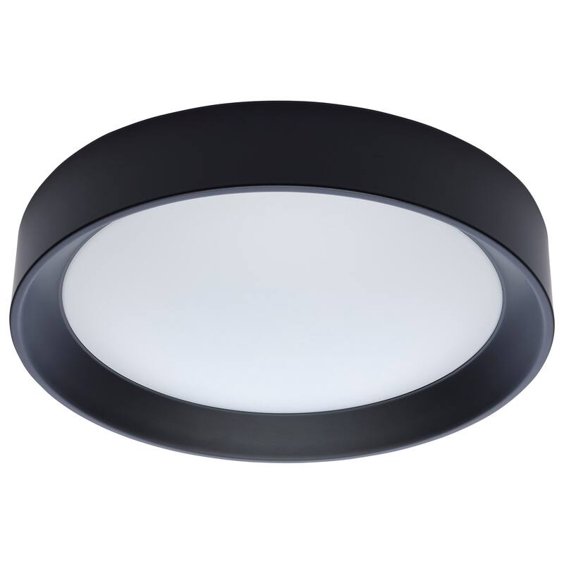 Selene 13 Inch LED Flush Mount CCT Selectable Black Finish