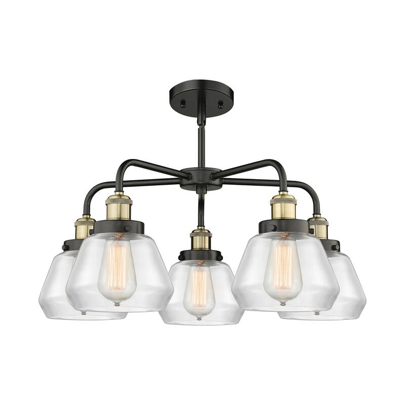 Innovations Lighting Fulton - 5 Light 25" Stem Hung Chandelier