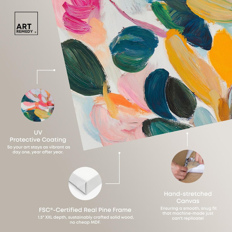 Lively Flora II Canvas by Art Remedy, Gallery Wrapped