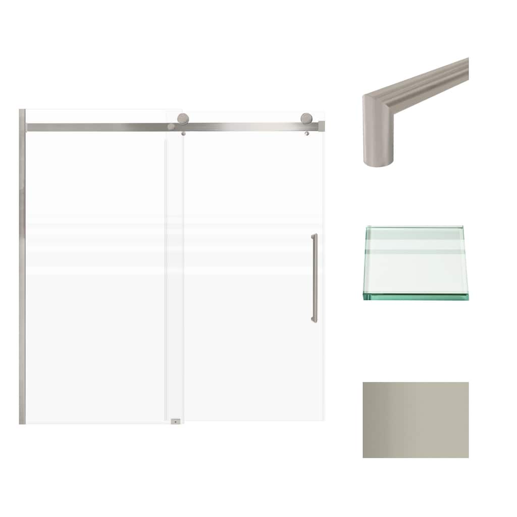 Transolid MBDT606008FR-T 60" High x 60" Wide Bypass Frameless Shower