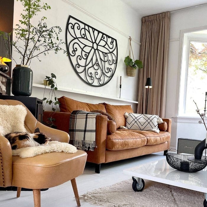Lotus Large Metal Wall Art