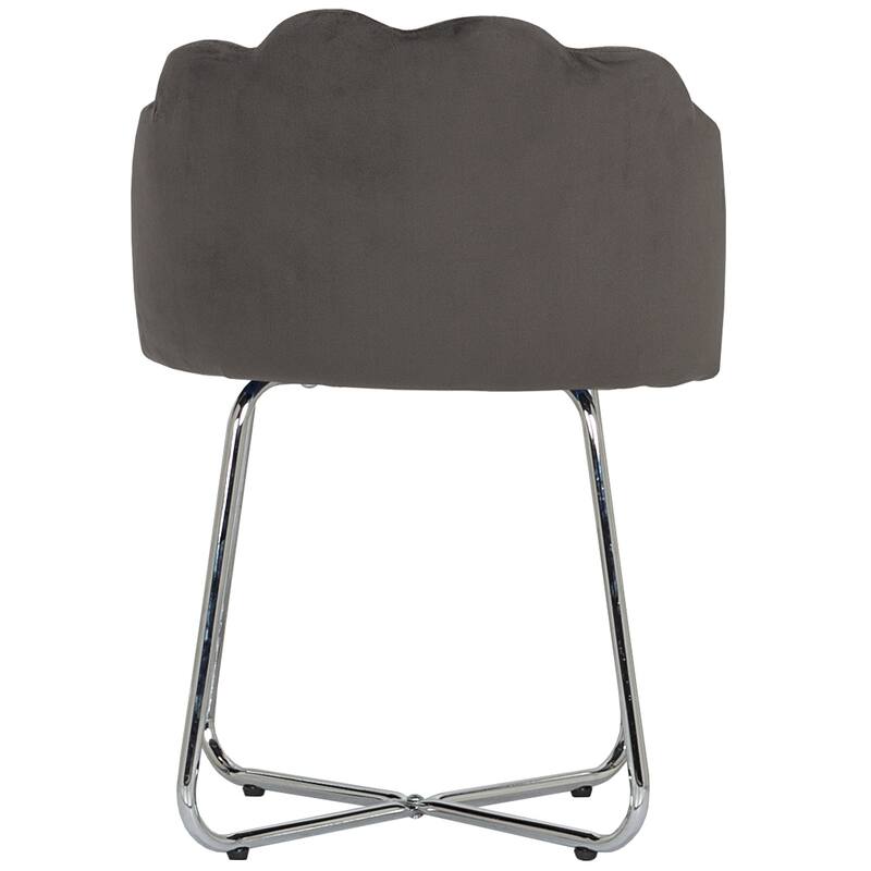 Hillsdale Furniture Catalina Metal Vanity Stool - 25.25H x 20.5W x 20.5D