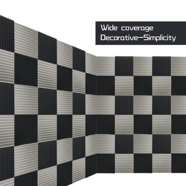 Shop 24 Pack Acoustic Foam Panel Wedge Studio Soundproofing Foam