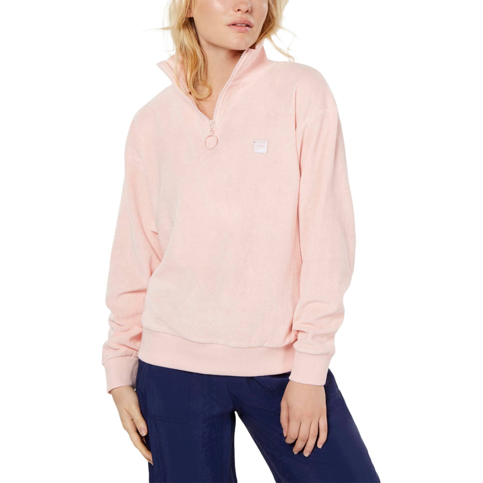 light pink fila hoodie