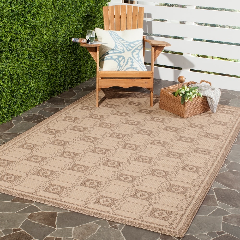 Martha Stewart by SAFAVIEH Grand Parquet Indoor/ Outdoor Waterproof Rug