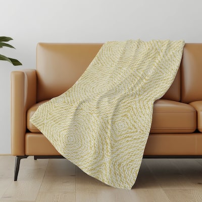 Premium Machine Washable ASB74 Modern Links Sherpa Throw Blanket