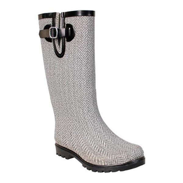 herringbone rain boots
