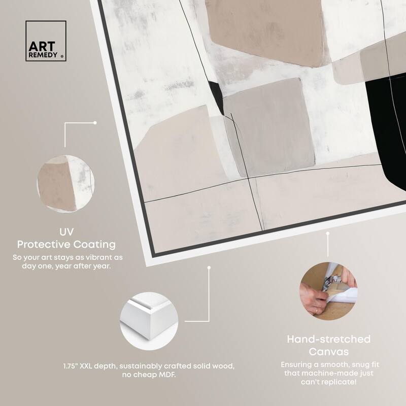 Neutral Forms I Canvas by Art Remedy