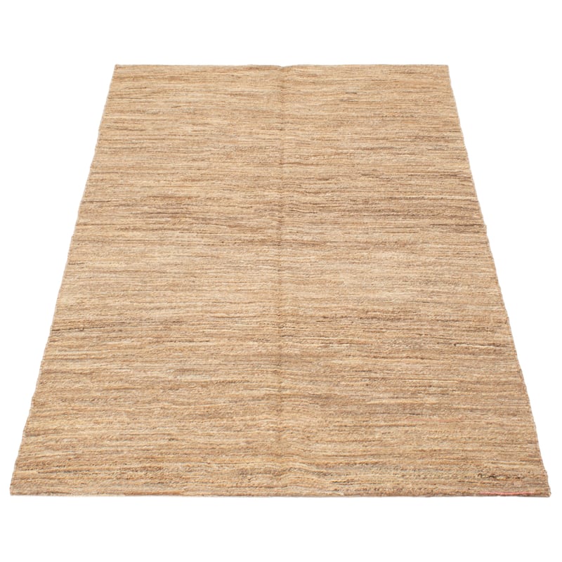 ECARPETGALLERY Flat-Weave Natural Khaki Wool Tapestry Kilim - 4'7 x 7'1