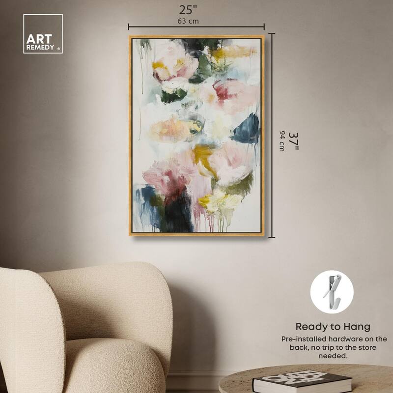 Dripping Colors I Canvas by Art Remedy