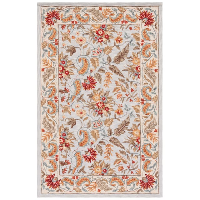 SAFAVIEH Handmade Chelsea Ashlyn French Country Floral Wool Rug
