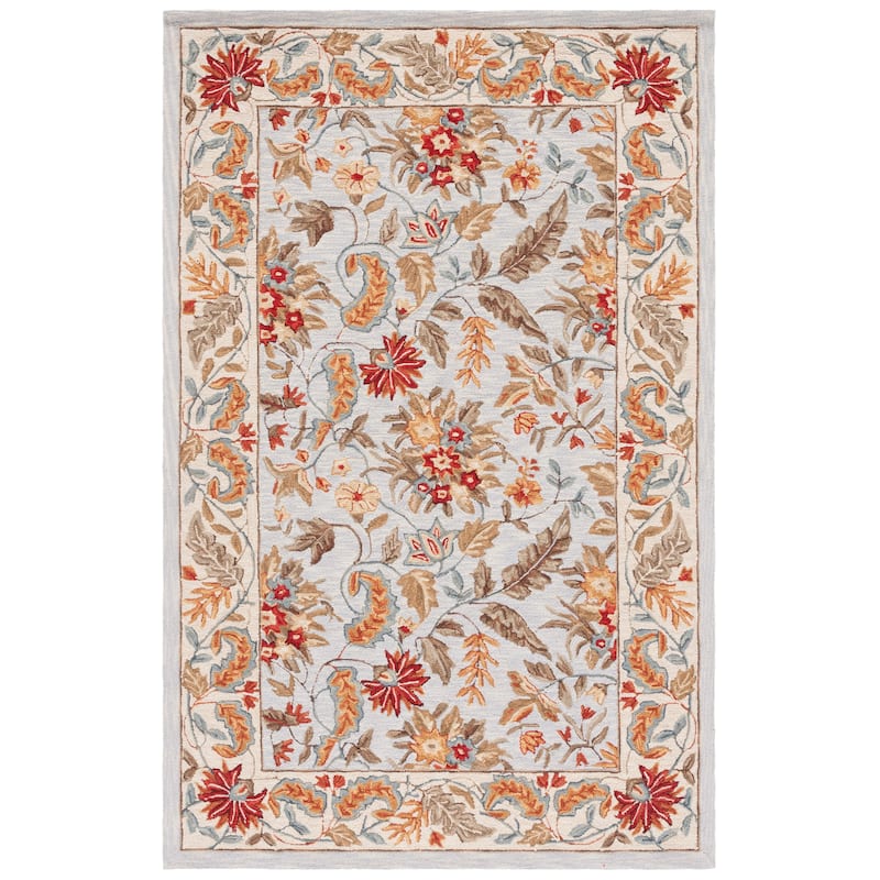 SAFAVIEH Handmade Chelsea Malda French Country Floral Wool Rug