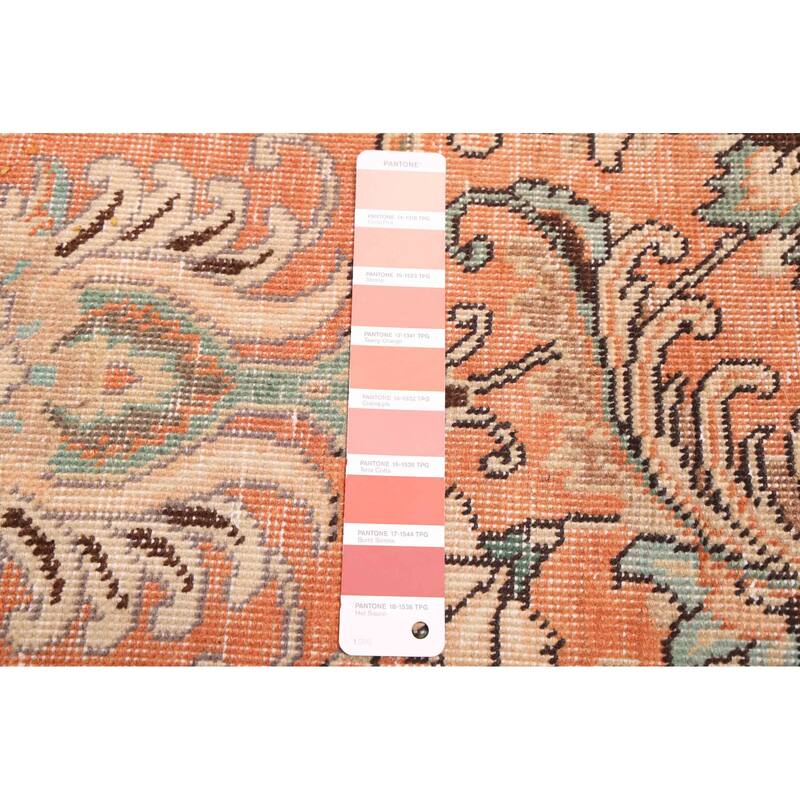 ECARPETGALLERY Hand-knotted Antalya Vintage Copper Wool Rug - 7'5 x 10'0