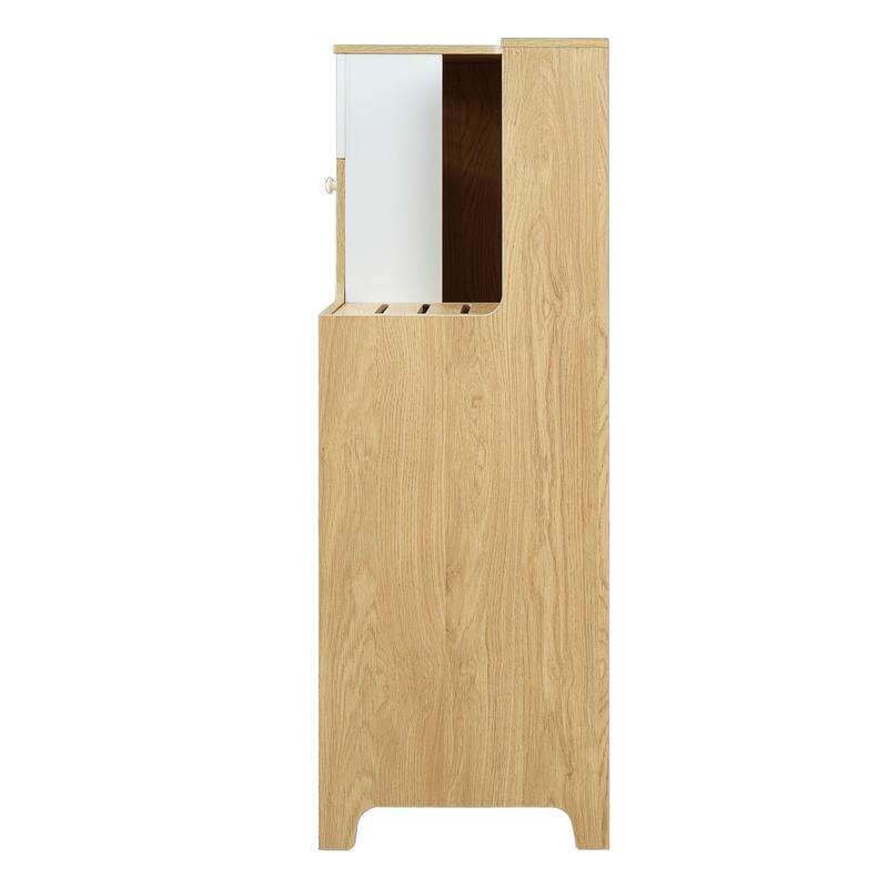 2-Piece of Modern 2 IN 1 Cat Furniture Set, Cat Litter Box Enclosure Side Table, Cat House with Storage