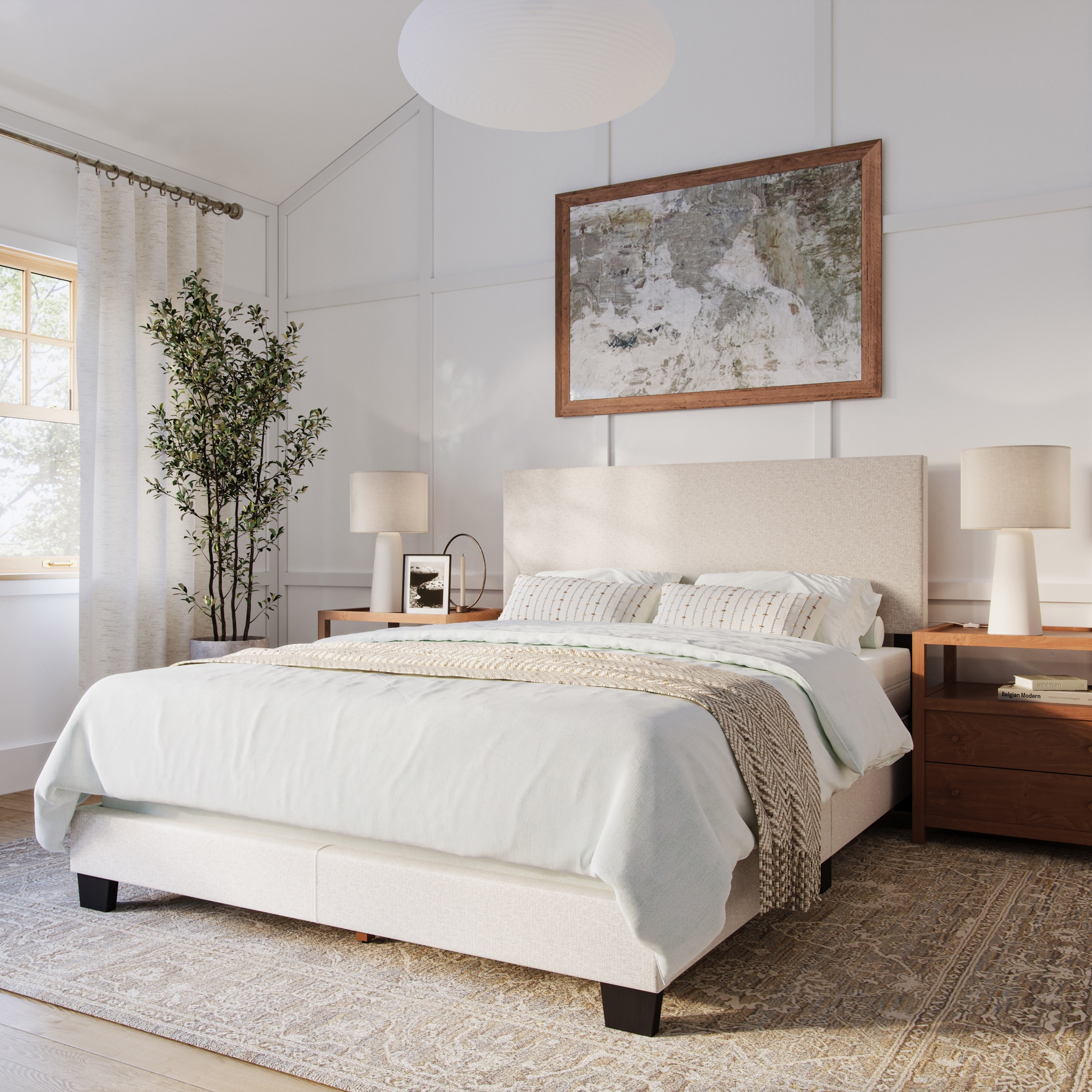 Celeste upholstered clearance panel headboard